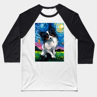 Papillon Night Baseball T-Shirt